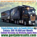 Intercape Freightliner Transport CODE 14 Truck Driver