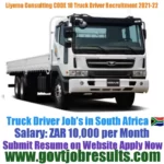 Liyema Consulting CODE 10 Truck Driver Recruitment 2021-22