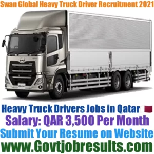 Swan Global Heavy Truck Driver Recruitment 2021-22