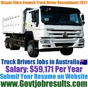 Moyne Shire Council Truck Driver Recruitment 2021-22