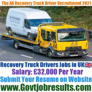 The AA Recovery Truck Driver Recruitment 2021-22