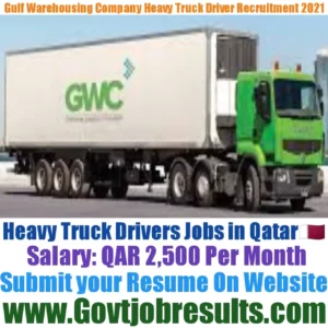 Gulf Warehousing Company Heavy Truck Driver Recruitment 2021-22