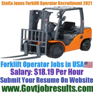 Stella Jones Forklift Operator Recruitment 2021-22