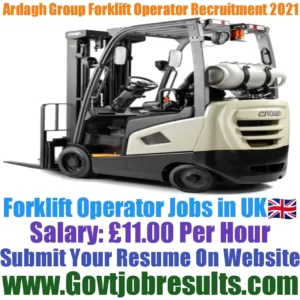 Ardagh Group Forklift Operator Recruitment 2021-22