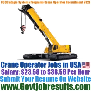 US Strategic Systems Programs Crane Operator Recruitment 2021-22