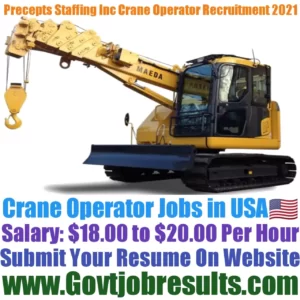 Precepts Staffing Inc Crane Operator Recruitment 2021-22