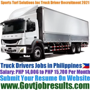 Sports Turf Solutions Inc Truck Driver Recruitment 2021-22