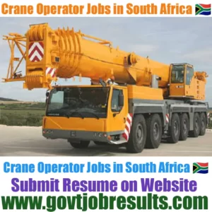 Crane Operator jobs in South Africa 2021-22