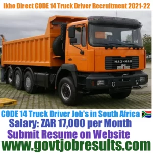 Lkho Direct CODE 14 Truck driver Recruitment 2021-22
