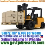 Excel Pro Placement Forklift Driver Recruitment 2021-22