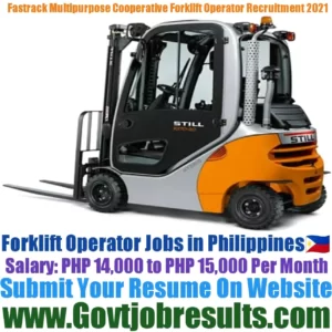 Fastrack Multipurpose Cooperative Forklift Operator Recruitment 2021-22