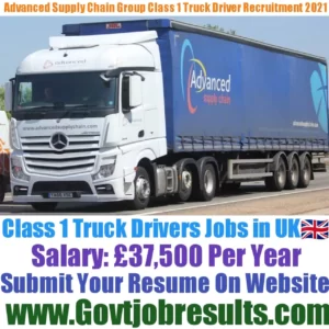 Advanced Supply Chain Group Class 1 Truck Driver Recruitment 2021-22