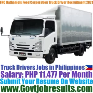 FNC Nathaniels Food Corporation Company Truck Driver Recruitment 2021-22