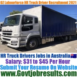 OZ Labourforce HR Truck Driver Recruitment 2021-22