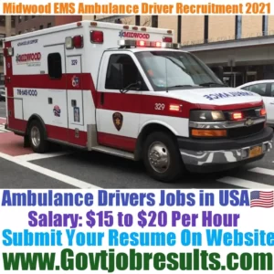 Midwood EMS Ambulance Driver Recruitment 2021-22