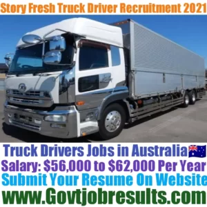 Story Fresh Truck Driver Recruitment 2021-22