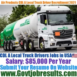 Air Products CDL A Local Truck Driver Recruitment 2021-22