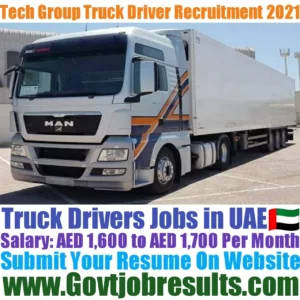 Tech Group Truck Driver Recruitment 2021-22