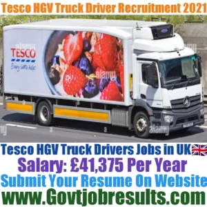 Tesco HGV Truck Driver Recruitment 2021-22