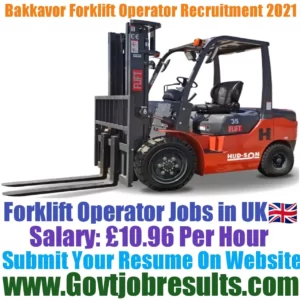Bakkavor Forklift Operator Recruitment 2021-22