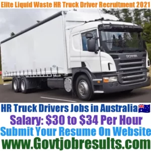 Elite Liquid Waste HR Truck Driver Recruitment 2021-22
