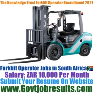 The Knowledge Trust Forklift Operator Recruitment 2021-22