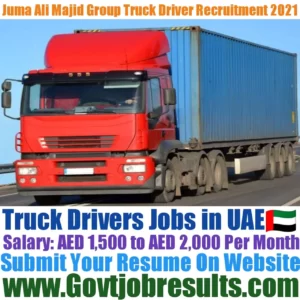 Juma Ali Majid Group Truck Driver Recruitment 2021-22