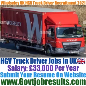 Wolseley UK HGV Truck Driver Recruitment 2021-22