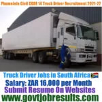 Phumelela Civil CODE 14 Truck Driver Recruitment 2021-22