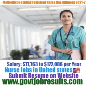 Methodist Hospital Registered Nurse Recruitment 2021-22