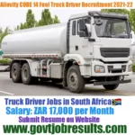 Allevity CODE 14 Fuel Truck Driver Recruitment 2021-22