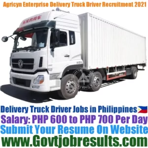 Agricyn Enterprise Delivery Truck Driver Recruitment 2021-22