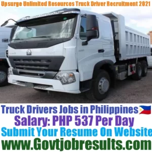 Upsurge Unlimited Resources Inc Truck Driver Recruitment 2021-22