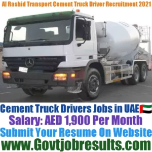 Al Rashid Transport Cement Truck Driver Recruitment 2021-22