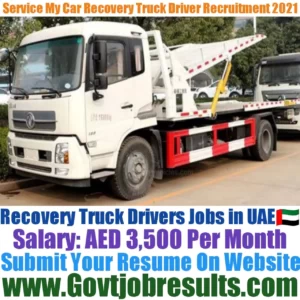 Service My Car Recovery Truck Driver Recruitment 2021-22