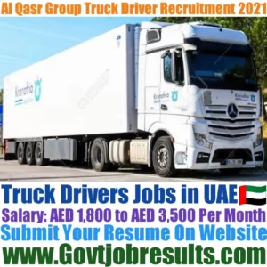 Al Qasr Group Truck Driver Recruitment 2021-22