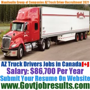 Manitoulin Group of Companies AZ Truck Driver Recruitment 2021-22