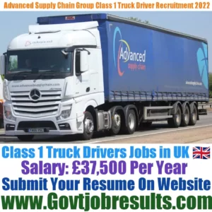 Advanced Supply Chain Group Class 1 Truck Driver Recruitment 2022-23