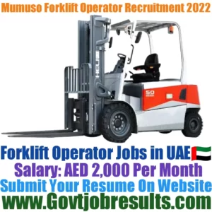 Mumuso Forklift Operator Recruitment 2022-23