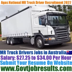 Agas National MR Truck Driver Recruitment 2022-23