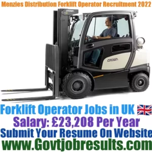 Menzies Distribution Forklift Operator Recruitment 2022-23