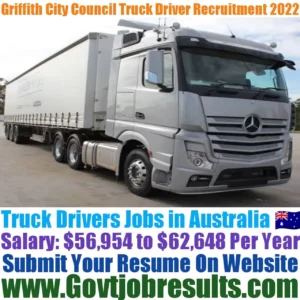 Griffith City Council Truck Driver Recruitment 2022-23