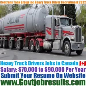Contrans Tank Group Inc Heavy Truck Driver Recruitment 2022-23