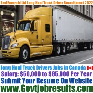 Red Emerald Ltd Long Haul Truck Driver Recruitment 2022-23