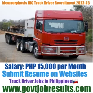 Ideamorphosis INC Company Truck Driver Recruitment 2022-23