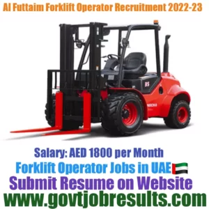 Al Futtaim Forklift Operator Recruitment 2022-23