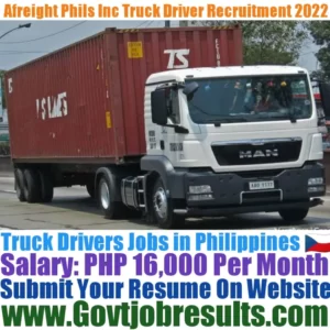Afreight Phils Inc Truck Driver Recruitment 2022-23