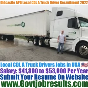 Oldcastle APG Local CDL A Truck Driver Recruitment 2022-23