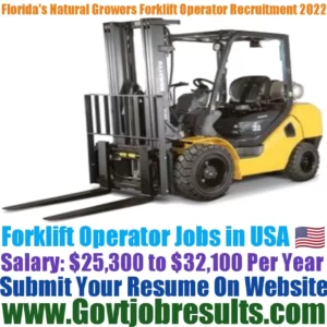 Floridas Natural Growers Forklift Operator Recruitment 2022-23