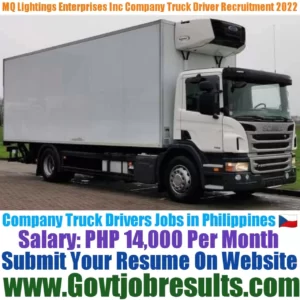 MQ Lightings Enterprises Inc Company Truck Driver Recruitment 2022-23